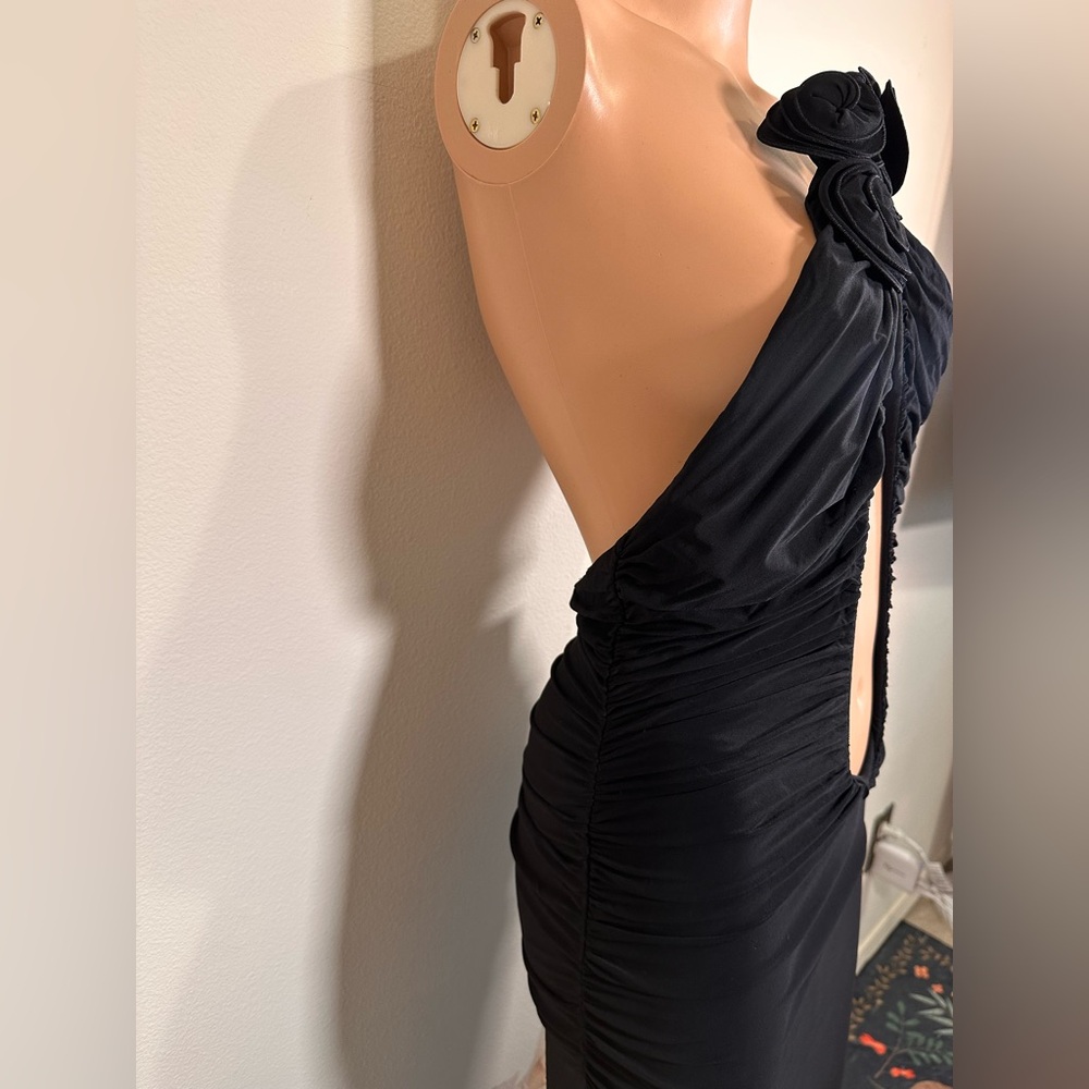 New Magda Butrym Plunging Gown in Black maxi backless strapless cutout small - Picture 6 of 16